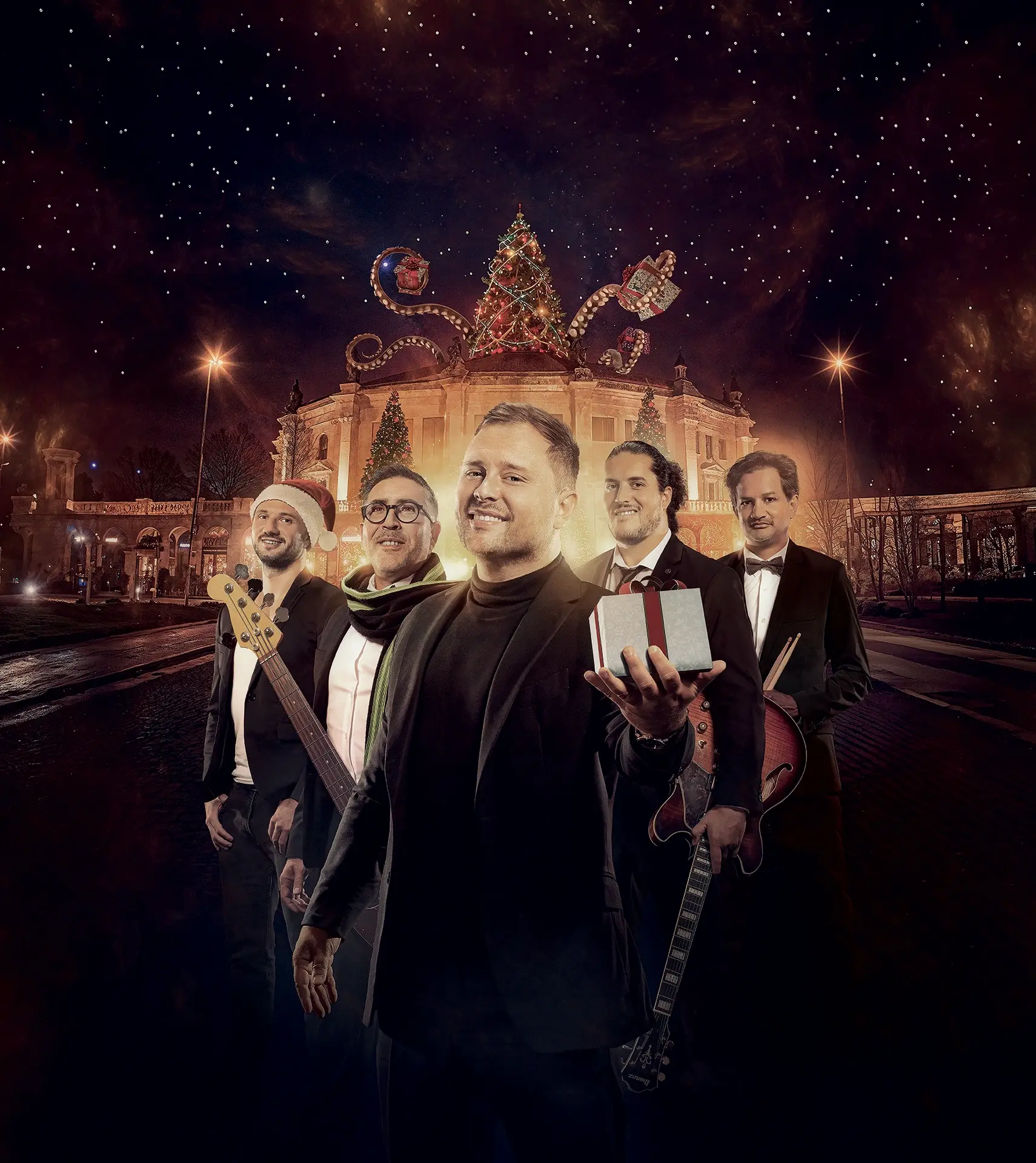 Affiche du Christmas Show de DUST